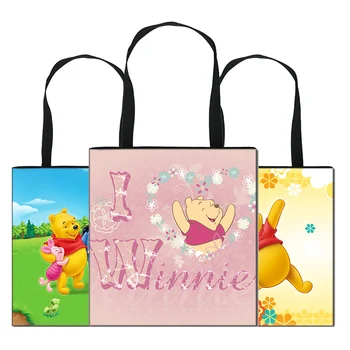 

Women's Tote Bag Large Beach Handbags Shopper Printed Winnie Polyester Bag Reusable Ladies Designer Shopping Bags Eco Foldable D