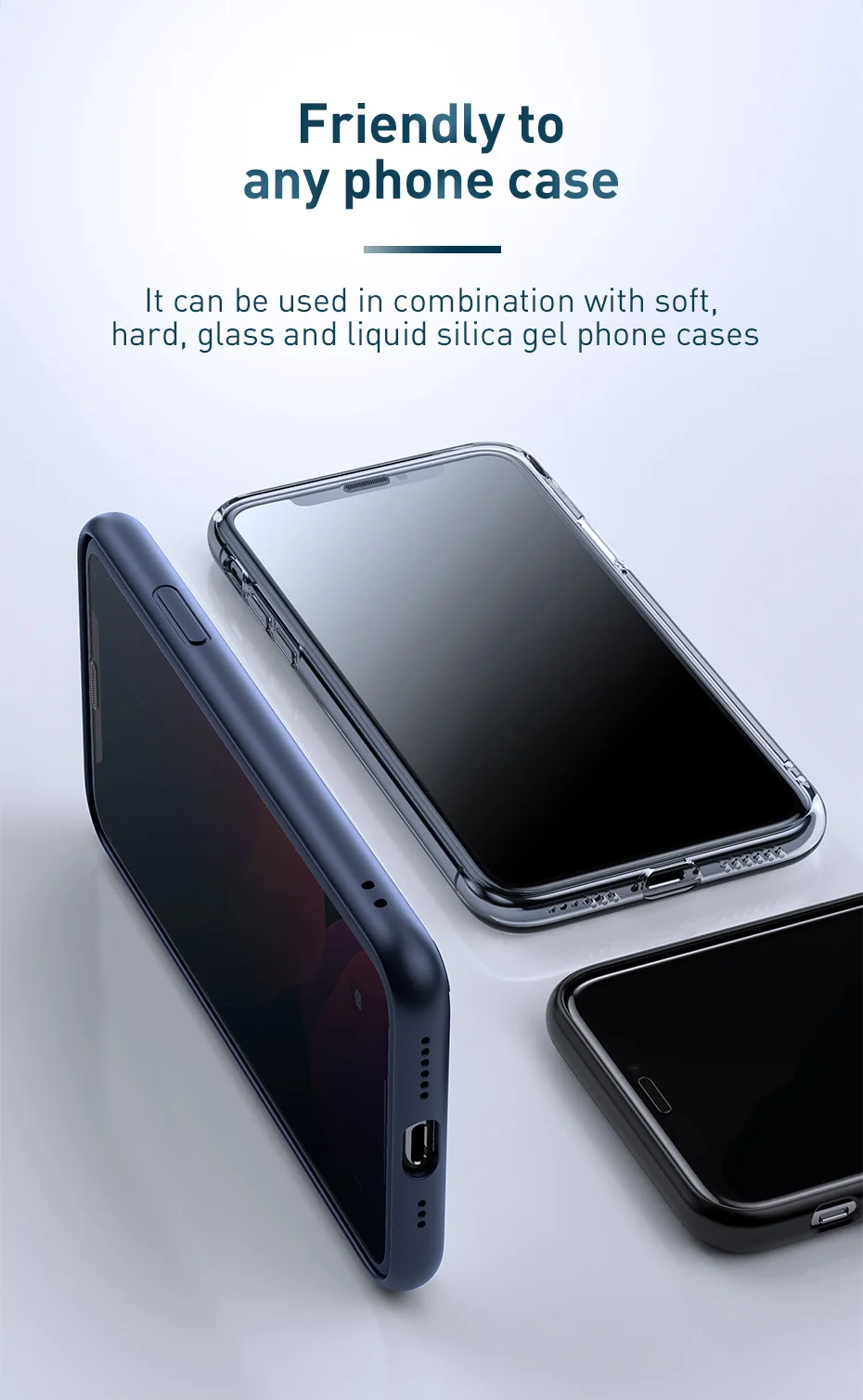 Baseus 2 шт 0,3 мм стекло полный экран изогнутый конфиденциальности закаленное защитное стекло пленка для iPhone 11 Pro Max XR X