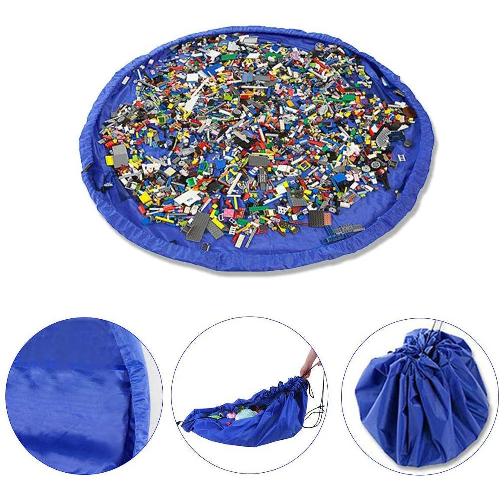 

Infantil Portable Kids Toy Storage Bag and Play Mat Toys Organizer Drawstring Pouch Fashion Practical Storage baby gym Toy mat