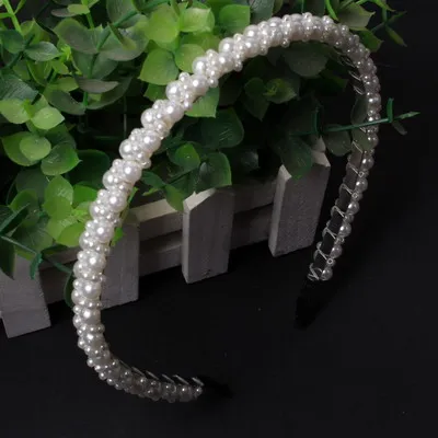 Pearl A Жемчужная Повязка На Голову женские круги для волос аксессуары для девочек ювелирные украшения и модные аксессуары для волос корейский стиль жемчужная лента для волос - Цвет: Pearl A