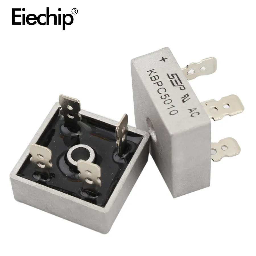 Diode Bridge Rectifier 2PCS/Lot KBPC5010 Diode bridge rectifiers diodes 50A 1000V KBPC 5010 power rectifier diode electronic components