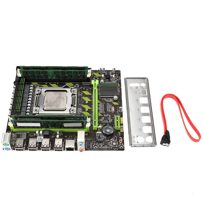 X79G LGA2011 практичная материнская плата для настольного компьютера с E5 2689 cpu 4x8G ECC ram