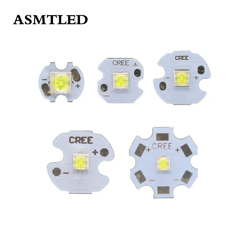 5W CREE T6 LED lighting source, WHITE/ WW/B/UV Light Power LED chip on 20mm