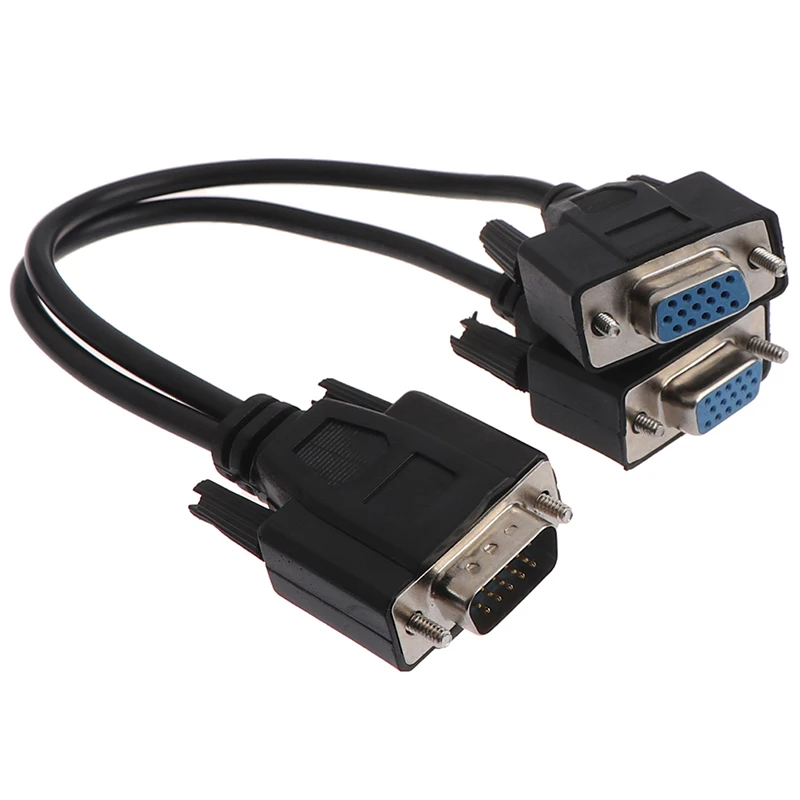 비디오 모니터 케이블 스플리터, 15 핀 VGA 수-2 Vga Svga 암 어댑터, 2020 신제품