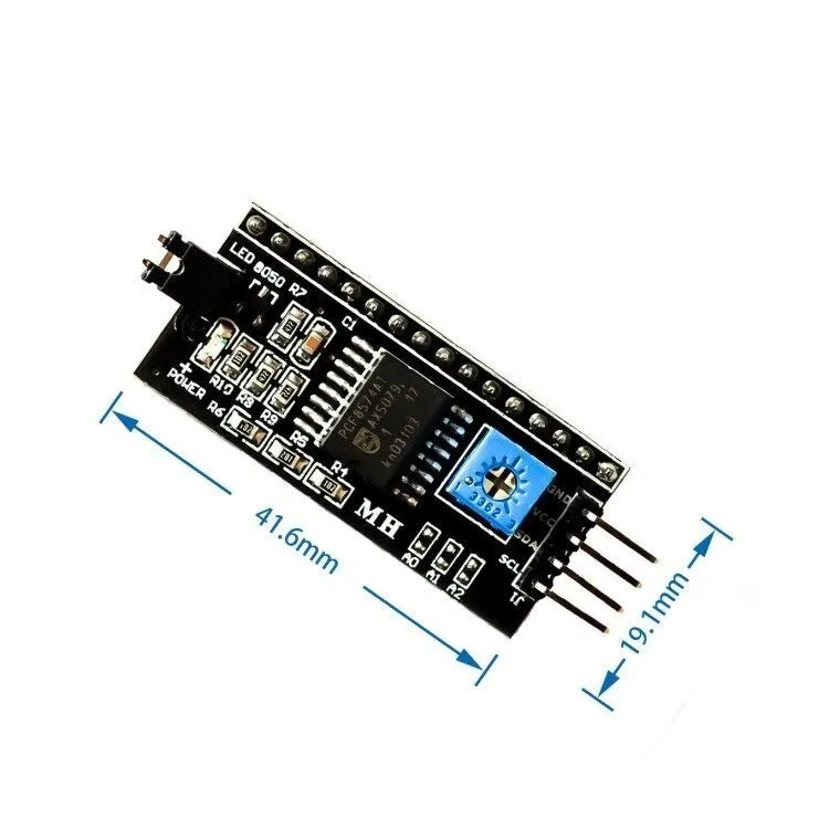 Модуль последовательной платы SAMIORE ROBOT PCF8574 IIC/I2C/TWI/SPI интерфейсный модуль 1602