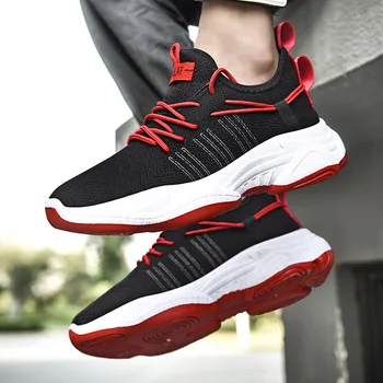 

Men Shoes Sneakers Comfortable Men Casual Shoes Breathable Lightweight Lace-up Sneakers For Men Running Shoes Mesh Gym Men Shoes