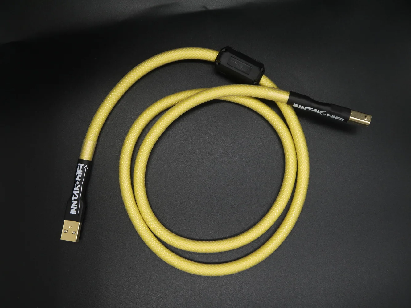 은도금 구리 USB 2.0 타입 A-B 하이파이 오디오 USB 케이블, DAC PC, 0.5M-5M, YELLOW1038, 고급 1 개