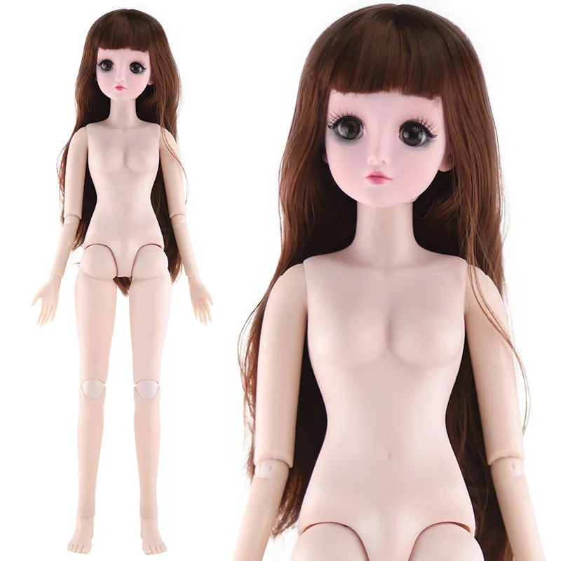 60 см BJD кукла с макияжем голая девочка 21 суставы 4D настоящие глаза красивые волосы Детские куклы для девочек Модная Кукла игрушки для девочек,игрушки куклы кукла лол холодное сердце кукла лол куклы для девочек