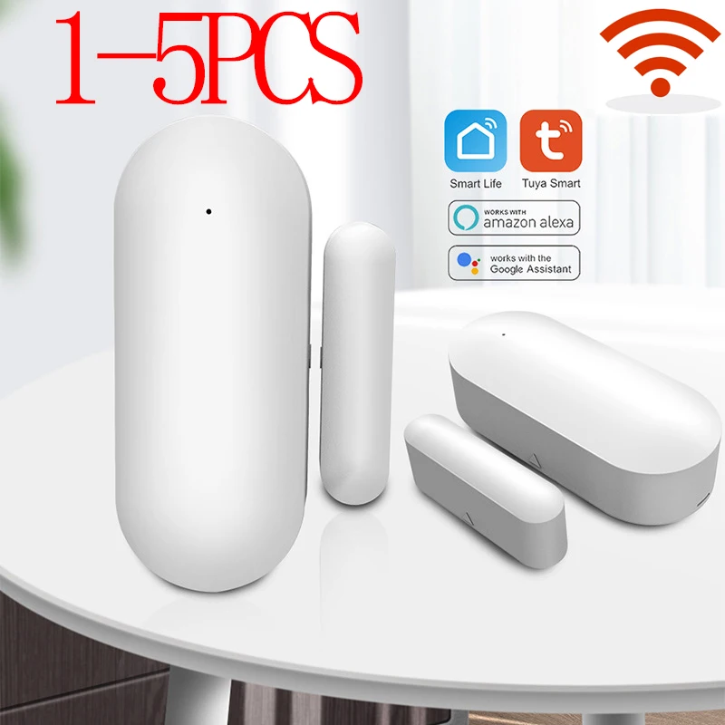 Смарт-WiFi датчик для двери Tuya с детекторами открытия/закрытия дверей Wi-Fi Домашнее