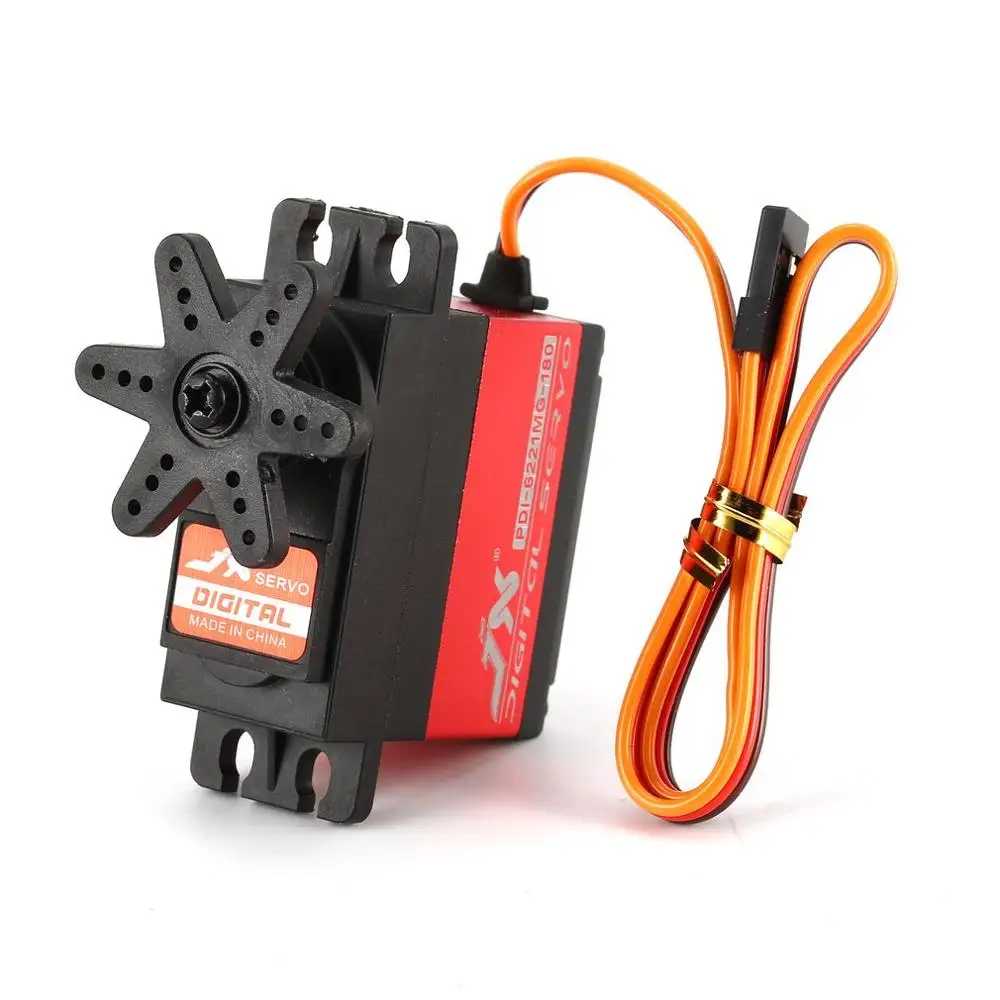 

JX PDI-6221MG-180 20.32kg 180°Steering Digital Metal Gear Core Servo with High Torque for RC 1/10 1/8 RC Car Boat DIY