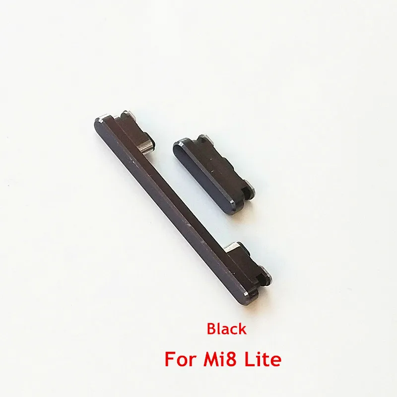 Black 10x для Xiaomi 8 Lite Mi8 Lite новые кнопки питания и громкости боковые запасные части - Цвет: Black