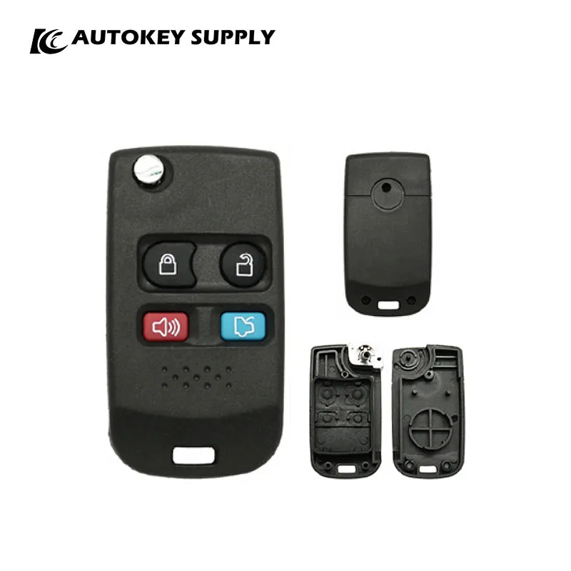 Per Ford 4 Pulsanti Telecomando Flip Key Shell Autokeysupply Akfdf102