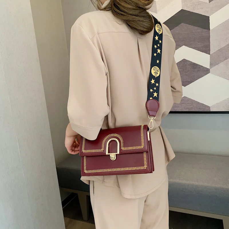 

High Grade Sense Bag Western Style Textured Sholder Bag WOMEN'S Bag New Style 2019 Fashion Shoulder Bag Versatile INS Shoulder B