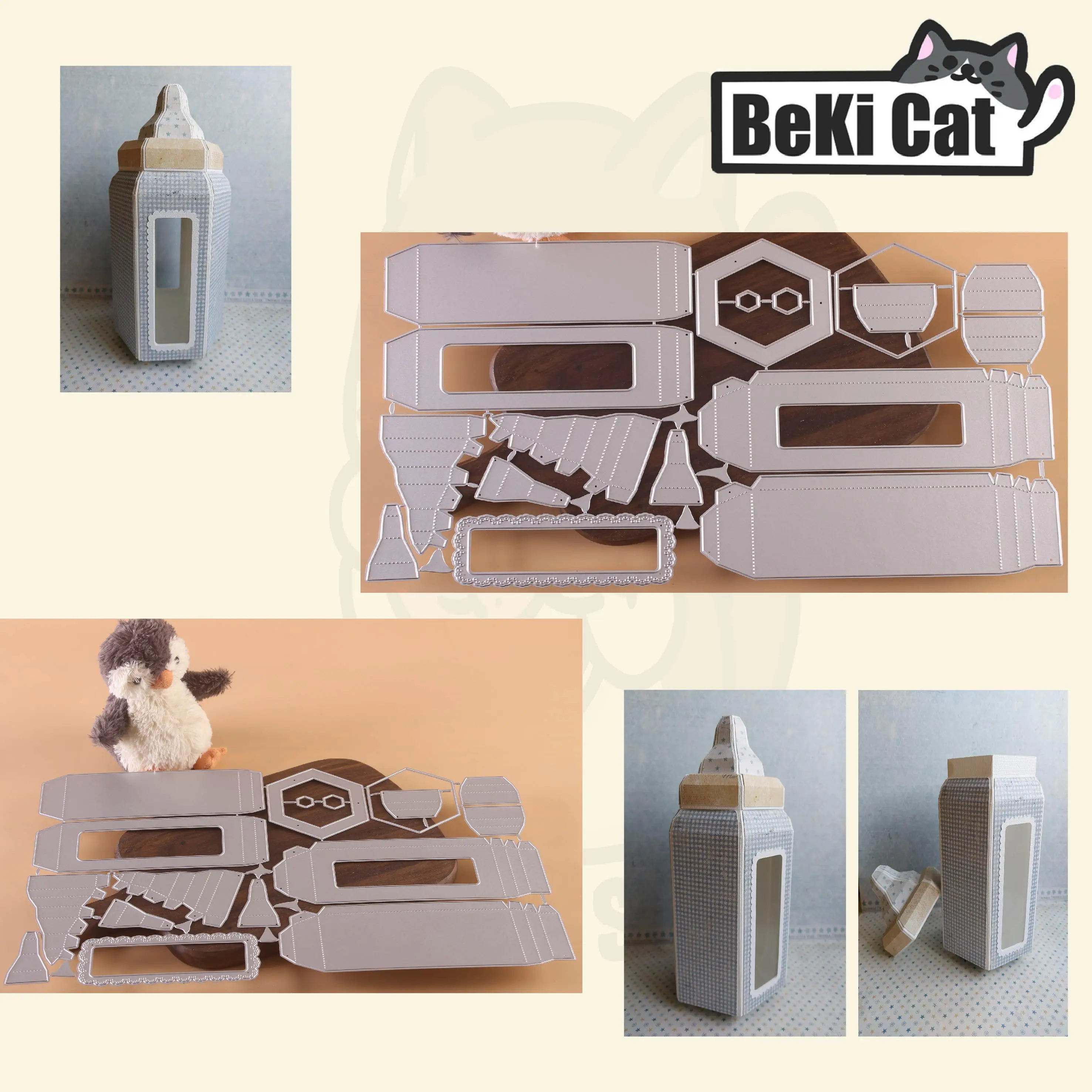 

3D Baby Bottle Cutting Die set Metal Cutting Dies Stencils for DIY Scrapbooking photo album Decorative DIY Paper Cards