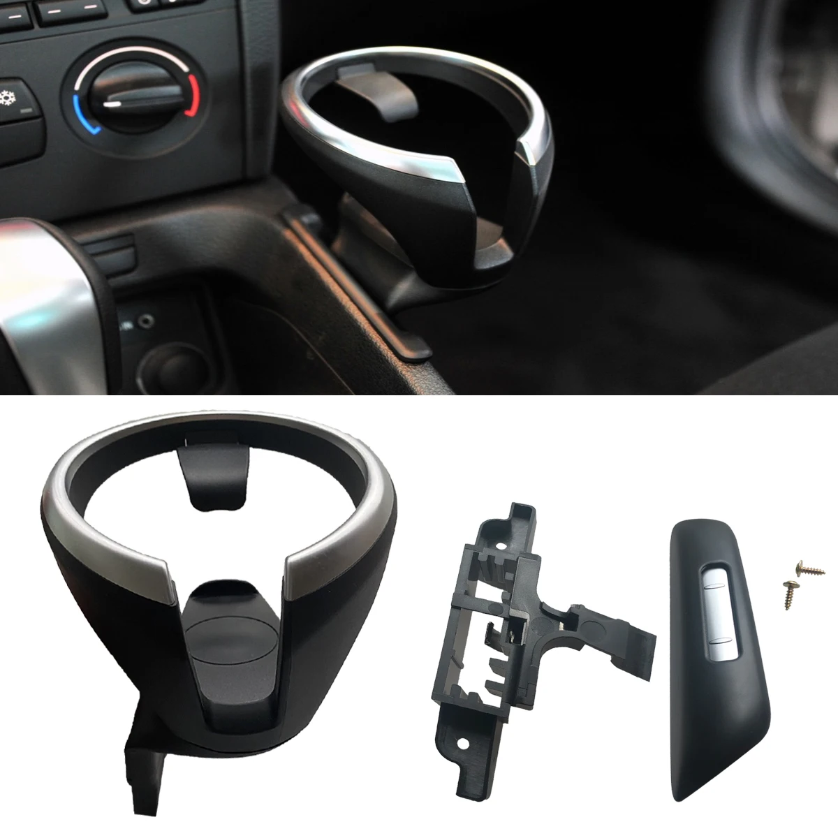 Front Cup Drink Holder Assembly Kit For BMW 128i 135i X1 E82 E84 E88