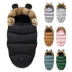 Sacs de couchage chauds pour nouveau né, enveloppe dans une poussette, sac de couchage pour bébé, repose pieds d'hiver, chaussettes, sac de couchage pour bébés 