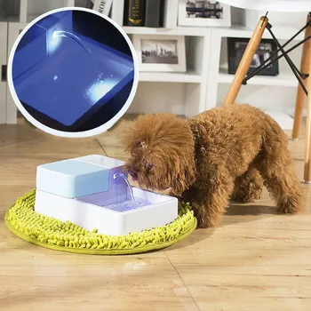 

1.8L Automatic LED Pet Fountain Water Fountain Cat Dog Bowl Drinking Dish Filter Pet Drinker