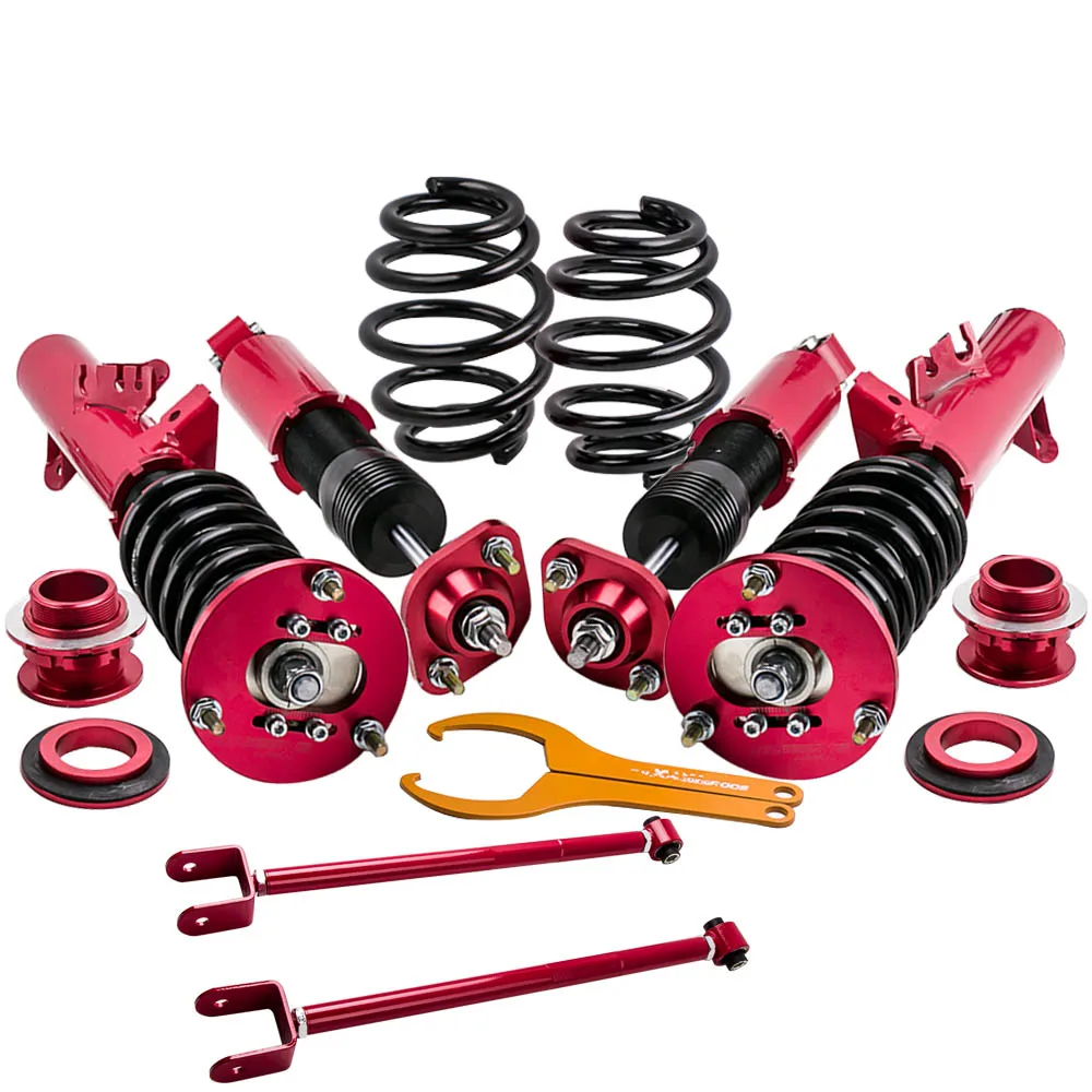 

MAXPEEDINGRODS 4 шт. подвеска Coilover для BMW 3 серии E36 318 323 325 для 316 318 323 325 328 M3 Adj. Красный рычаг регулировки высоты