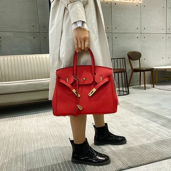 

Simple Casual Leather Women Shoulder Bag Luxury Brand Designer Lady Handbags Commuter Bag Large Female Totes Bag