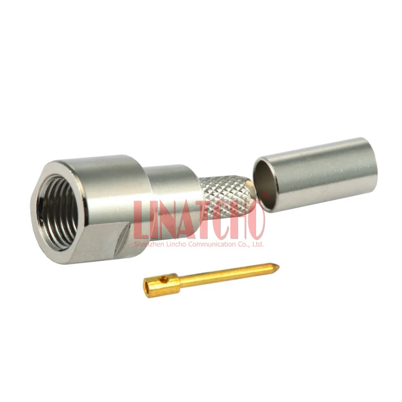 10pcs in Bulk RF Coax 50-3 RG142 RG400 LMR195 RG58 Cable Crimp Straight FME Male Plug Connector