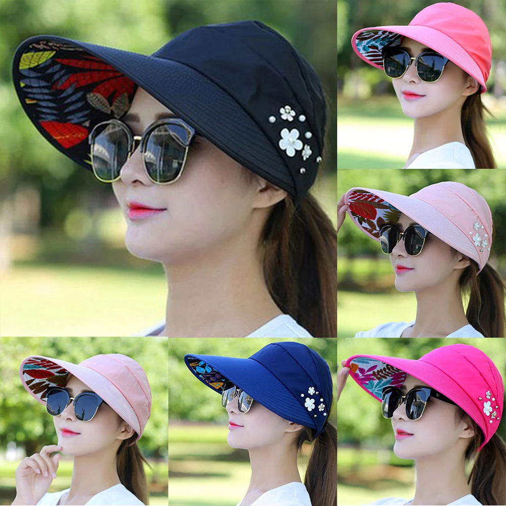 Hat Women autumn casual wild travel UV protection Korean version of the foldable sun protection sun hat visor hat