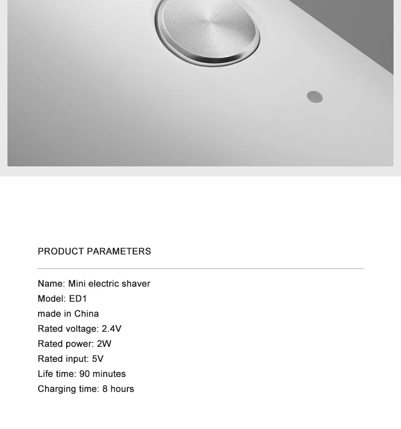 Xiaomi, белая электробритва, мини, портативная, для сухого и влажного двойного бритья, для глубокого очищения тела, триммер для мужчин, беспроводная электробритва