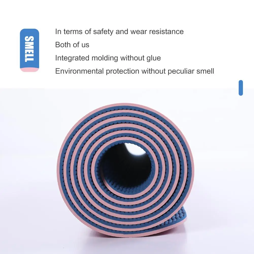 Non-Slip TPE Yoga Mat With Position Line 18 Non-Slip TPE Yoga Mat With Position Line 16