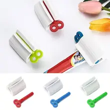 Удобный диспенсер для зубной пасты роликовый соковыжималка для зубной пасты синий/зеленый/красный держатель Подставка для ванной комнаты для дома