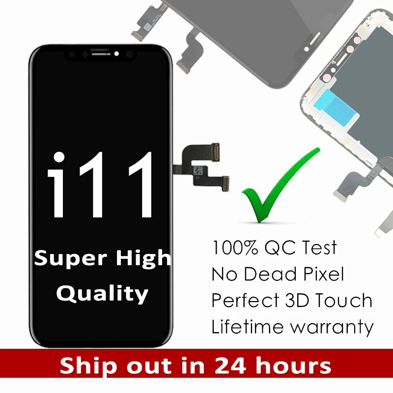 ЖК дисплей AAA + для iPhone 11 сменный сенсорный экран 3D Pro Max OLED в сборе без битых