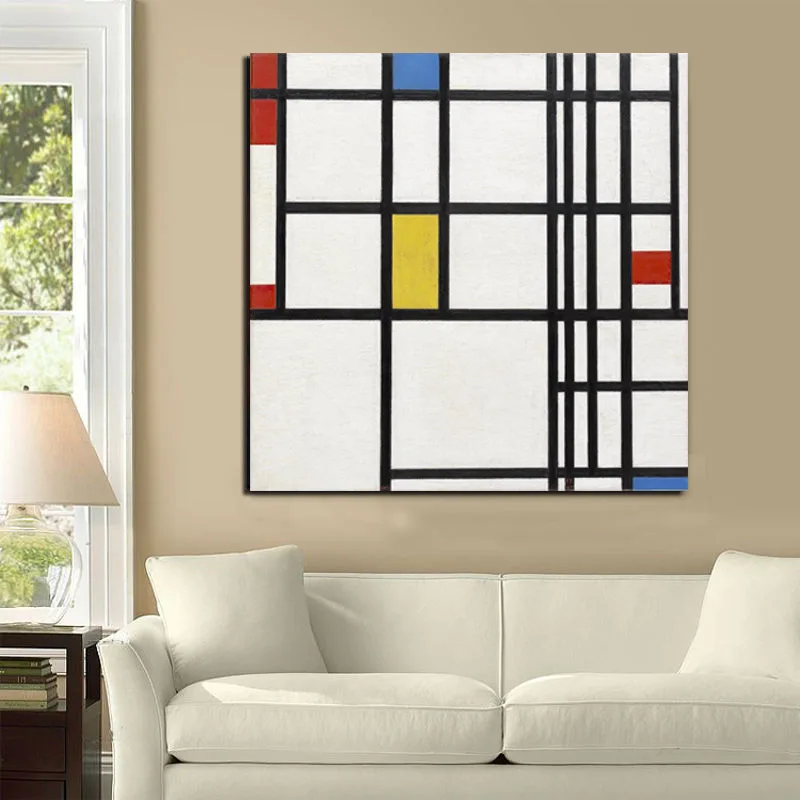 Картина на холсте в стиле Mondrian с изображением кукурузы | Дом и сад