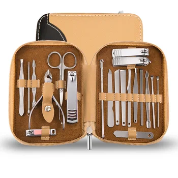

20PCS High-end Stainless Steel Nail Clippers Set Beauty Manicure Care Tools Pedicure Kit Nail Scissors Nail Care