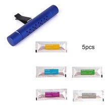 AOZBZ 1 шт., автомобильный освежитель воздуха на вентиляционное отверстие, парфюмированный наполнитель, твердый ароматизатор, автомобильный очиститель воздуха, портативный алюминиевый AlloyCar диффузор