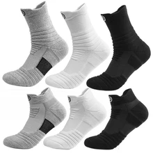 

Men Running Sports Socks Breathable Sock Moisture Wicking Seamless Athletic Socks Long Short Style Sweat Deodorant Sox Men Socks