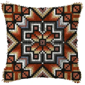 

Latch Hook Cushion Love Pattern Pillow Case Crochet Art & Crafts Acrylic Yarn for Embroidery Sofa Bed Cushion Cover Home Decor