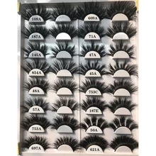 29 стилей 25 мм ресницы норковые волосы перекрещивающиеся густые натуральные 3d ресницы ручной работы норковые ресницы Макияж Поддельные ресницы