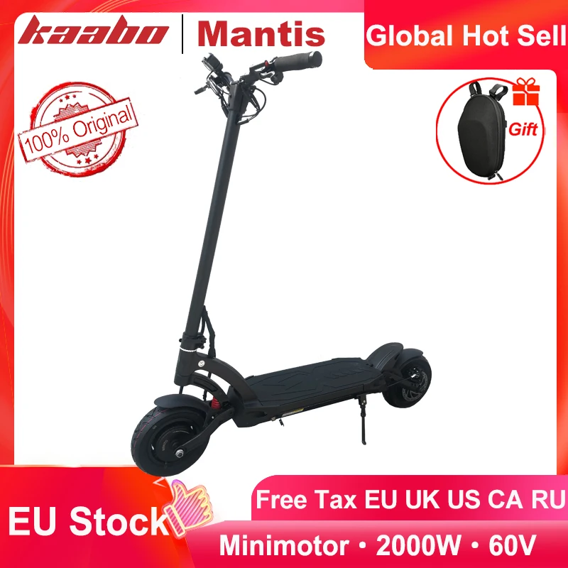 Оригинальный двухмоторный электроскутер Kaabo Mantis Pro 2000 Вт Аккумулятор LG 60 в Ач