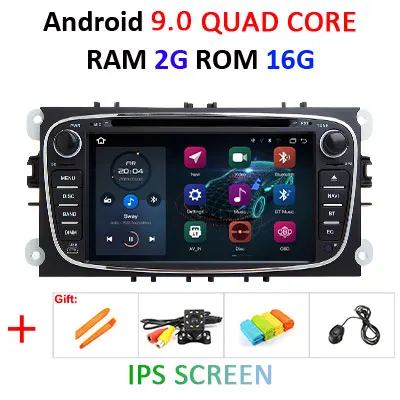 DSP 4G 64G 8 ядерный для FORD/Focus/S-MAX/Mondeo/C-MAX/Galaxy 2 Din Android 9,0 автомобильный dvd-плеер gps навигация Радио Аудио obd2 dvr - Цвет: B 2G 16G IPS