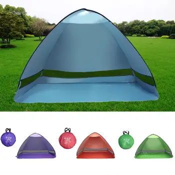 

Outdoor Camping Tents 2 Person Beach Tent Fully Automatic Fast Open Windproof Rainproof Sunscreen Canopy Awning Windbreak Wigwam