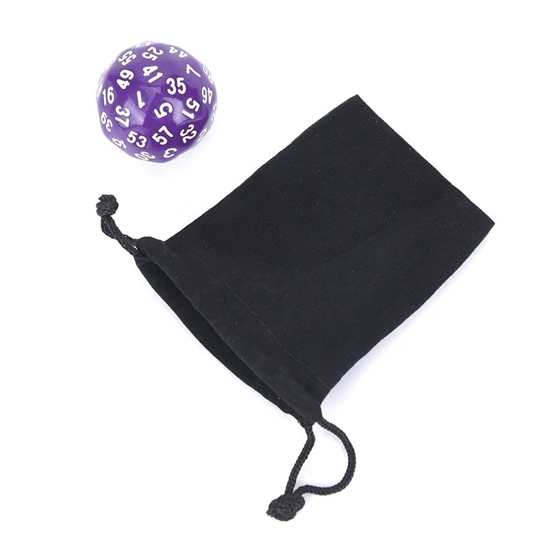 

1Pcs Multi Sided Acrylic Dice Gift For Game Lovers + Cloth Bag 60 Face Dice For Game Dungeons & Dragons Polyhedral D60