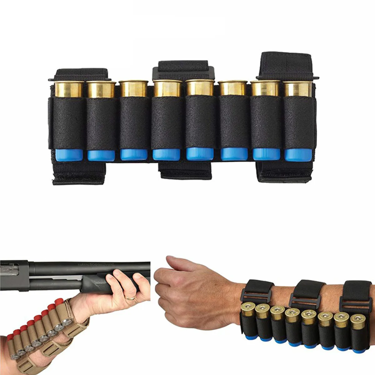 Tactical Shot Gun 8 Shells Folding Ammo Bag Hunting Rifle Bullet Holster Shooting Pack Outdoor Equipment Accessories | Спорт и