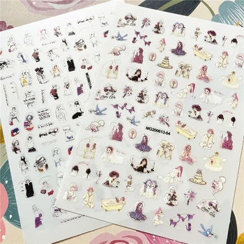 

MG200613-04-05 DIY woman together 3D Back glue Nail decal Nail sticker Nail decoration Nail art Nail ornament