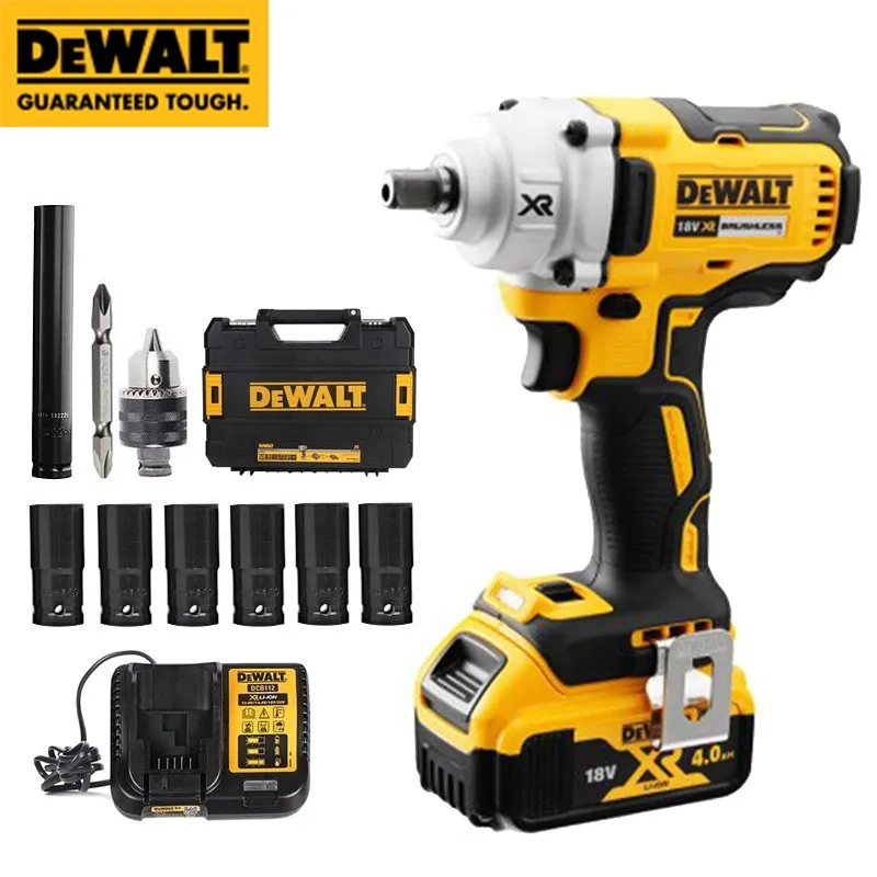 

DEWALT Cordless Impact Wrench Brushless Motor Lithium Battery Rechargeable Electric Wrench DCF894M2 447N.m Dewalt Tool