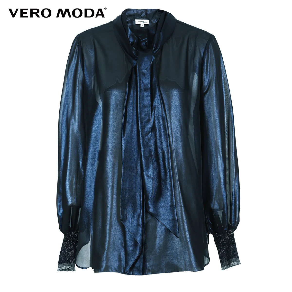 Vero Moda женская рубашка с металлическим покрытием и декоративной лентой | 319105507