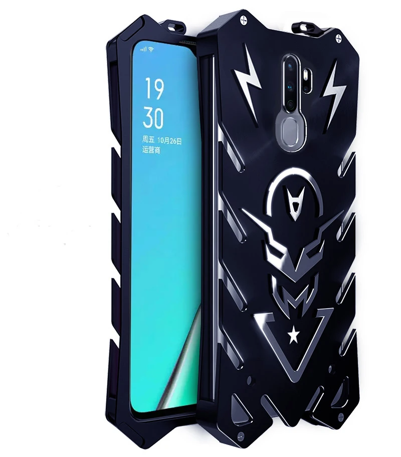 Realme XT X2 5 3 Pro Q X Lite K3 роскошный сверхмощный бронированный металлический алюминиевый чехол-накладка для Realme X Lite F11 A5 A9 задний Чехол