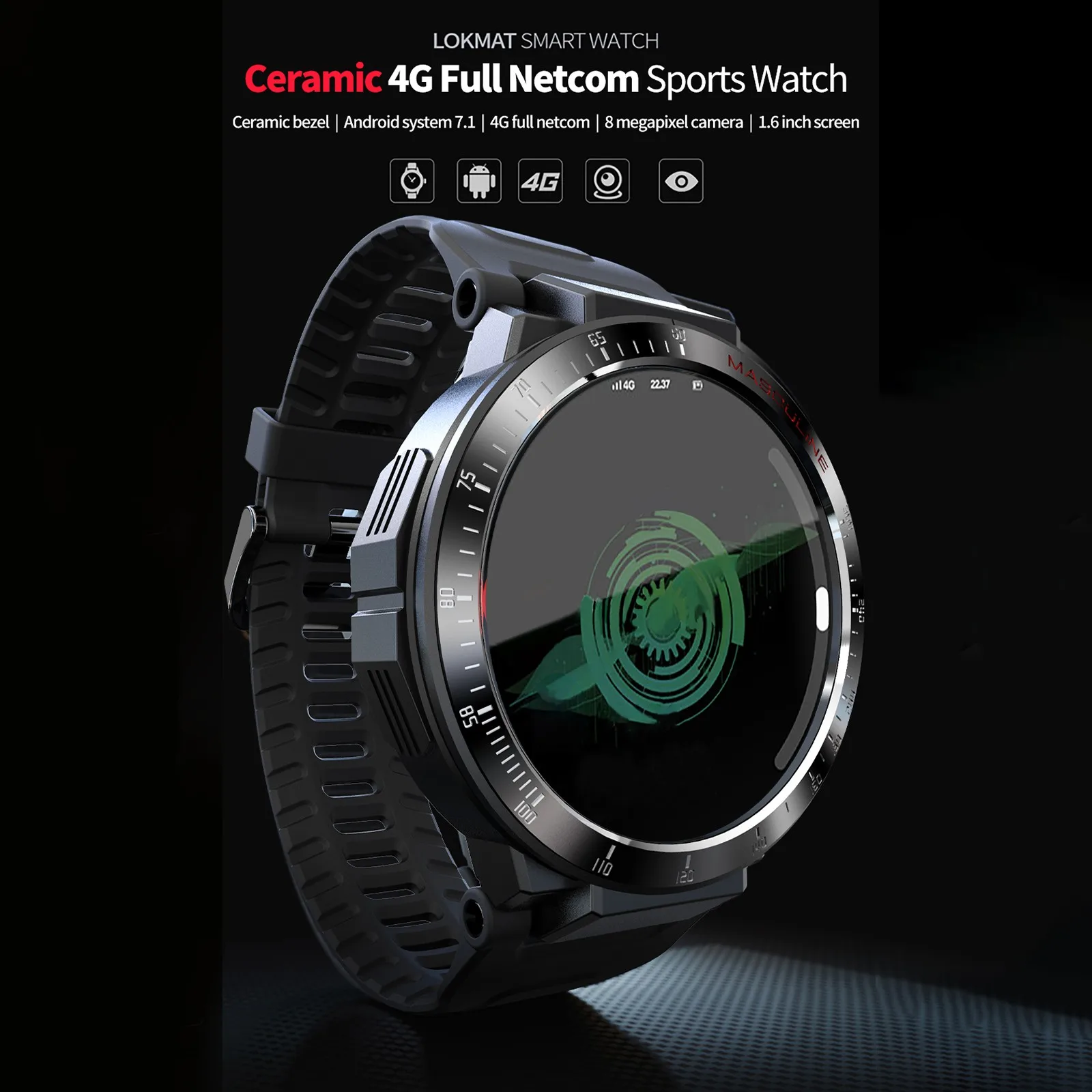 US $150.41 Unisex Smart Watches APPLLP Incoming Call Reminder Video Call Sports Card Bluetooth Smart Watch Multifunction Black Smartclock