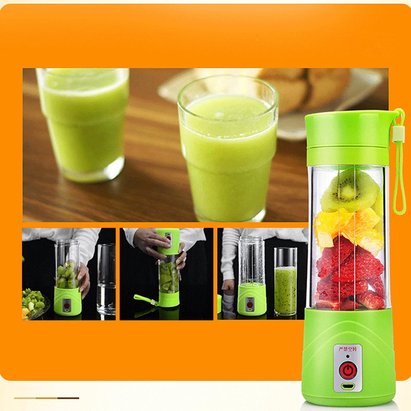 USB Juicer Cup Fruit Mixing Machine Portable Personal Size Eletric Rechargeable Mixer Blender Water