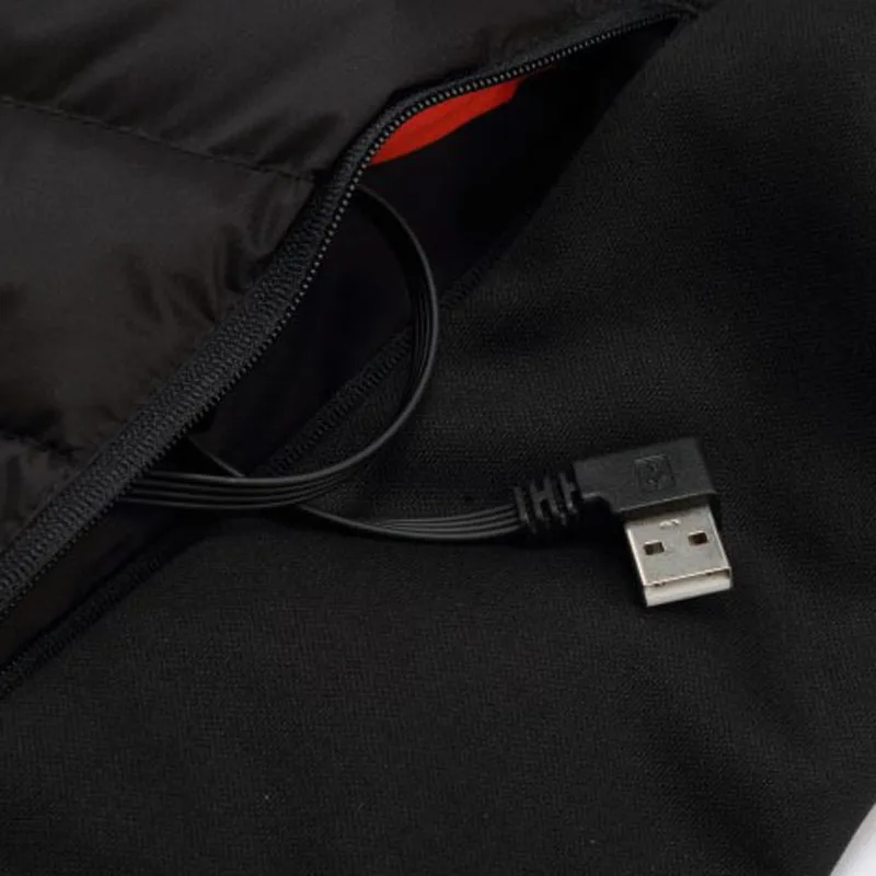 Зимние Теплые Жилеты мужские USB с электрическим подогревом теплый жилет Зимняя перезаряжаемая теплая куртка повседневные топы