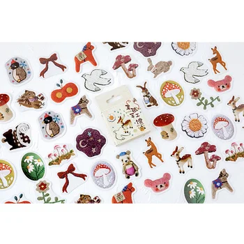 

46pcs/pack Handmade Museum Cute Stickers Scrapbooking Stationery Kawaii Office Supplies