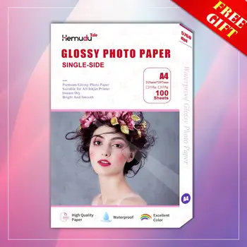 

A4 Single-side Photo-Paper Glossy Inkjet Printing For Inkjet Printer Photographer imaging printing paper 100 sheets