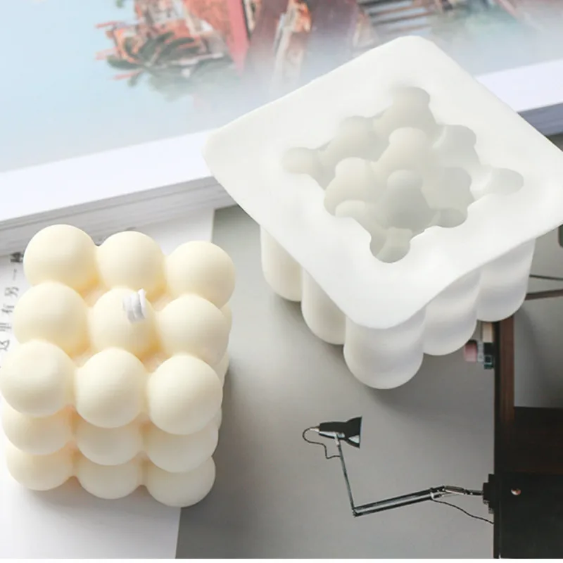 Molde de vela de silicona Irregular 3D, molde de vela de aromaterapia artesanal, Material de vela de resina, suministros de fabricación de velas